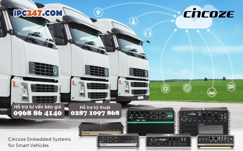 Máy tính công nghiệp Cincoze ngày càng phổ biến.