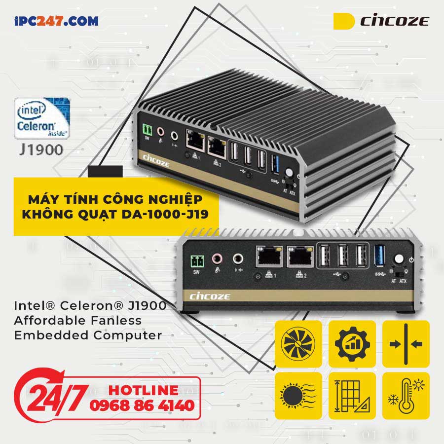 Cincoze DA-1000-J19 main